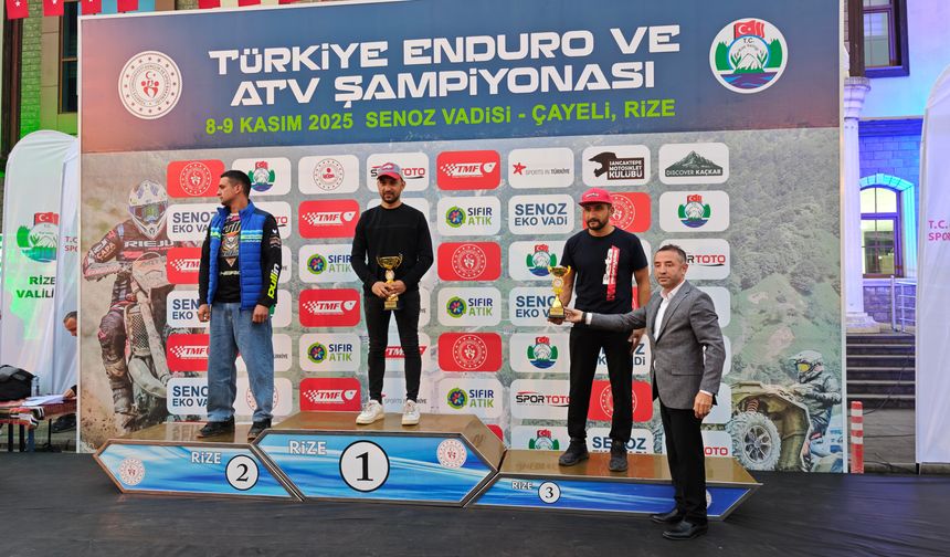 Rize’de Türkiye Enduro ve ATV Şampiyonası heyecanı yaşandı
