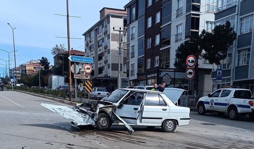 Tekirdağ'da korkutan kaza