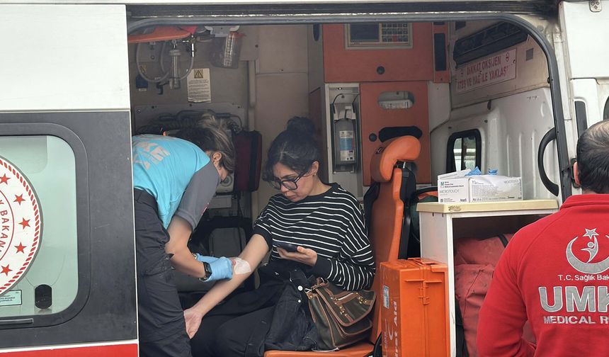 Yolcu minibüsü şarampole devrildi!