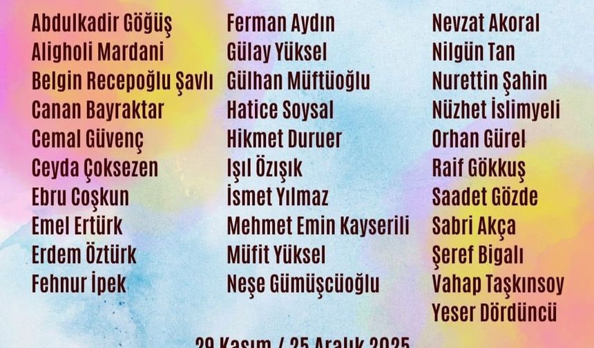 “Rengin Ahengine Boyanan Düşler” Sergisi Ankara’da