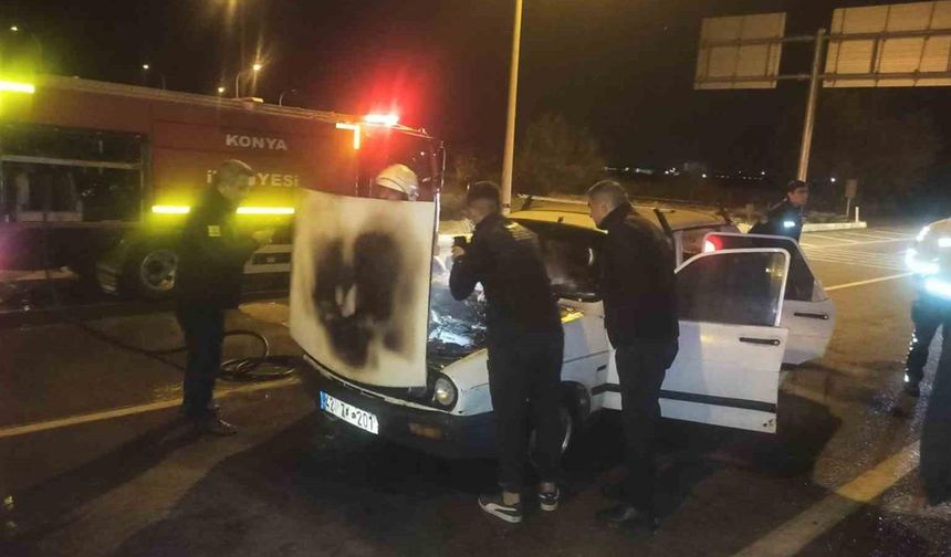 Araçta yangın çıktı!