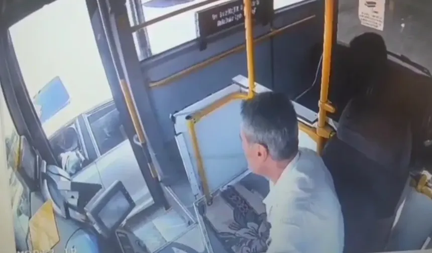 Otobüs şoförüne darp etti!