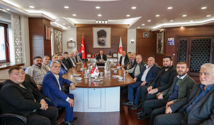 Keçiören Belediyesi  Aydoğdular ve Akören Çarsak Dernek Başkanlarını ağırladı