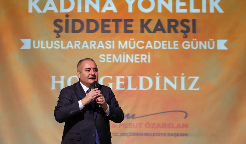 Keçiören’de Kadına Şiddete Karşı Güçlü Mesaj