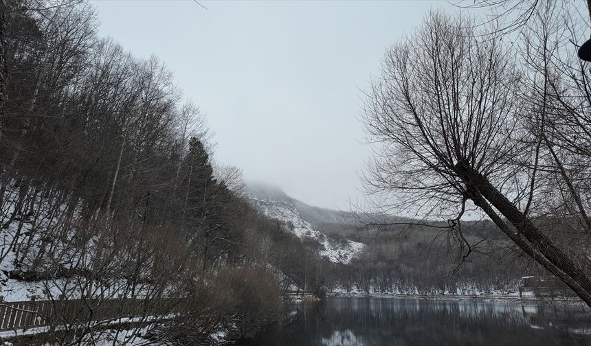 Karagöl'de kar yağışı büyüledi!