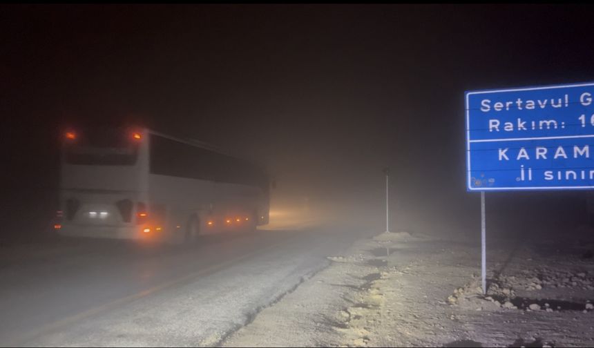 Karaman'da Sis Etkisini Artırdı