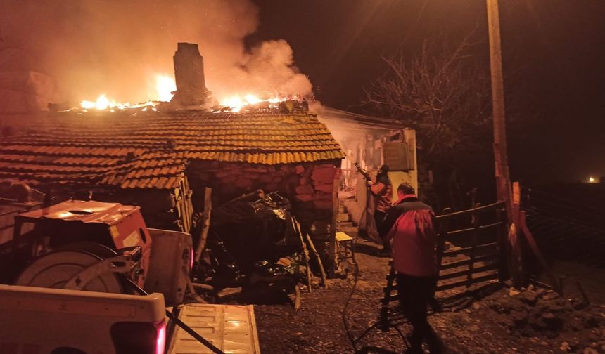 Balıkesir’de Müstakil Evde Yangın