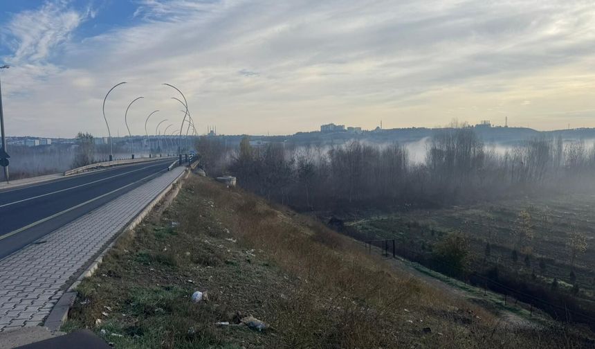 Dicle Vadisi'nde sis manzarası