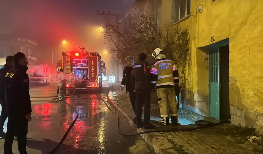 Evde yangın çıktı