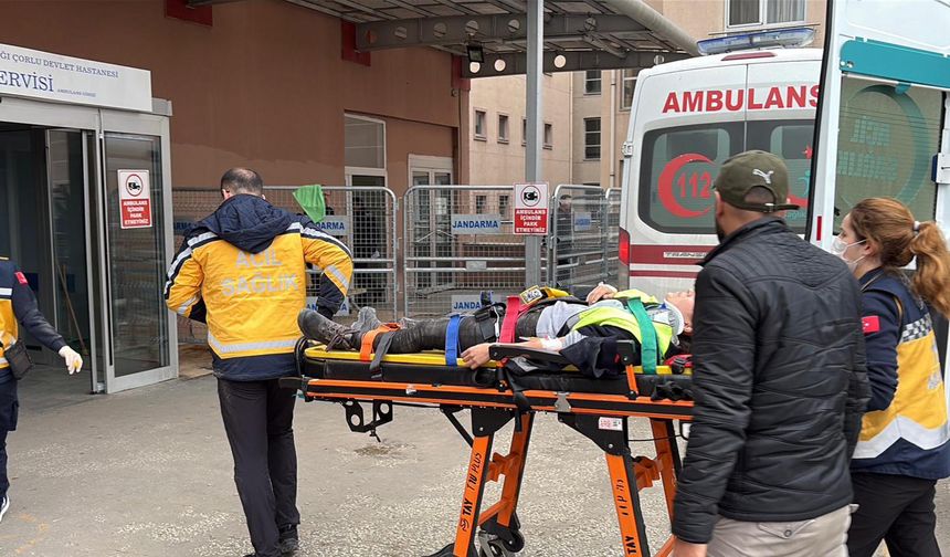 İş güvenliği uzmanı, iş kazasında yaralandı!
