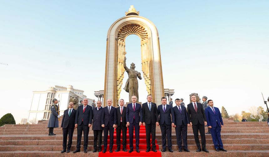 TBMM Başkanı Kurtulmuş, Tacikistan'a gitti!