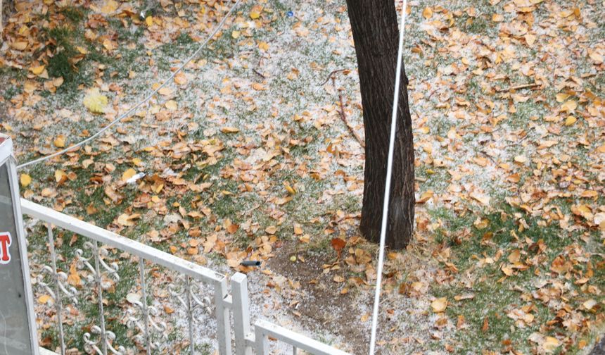 Van'da dolu yağışı etkili oldu