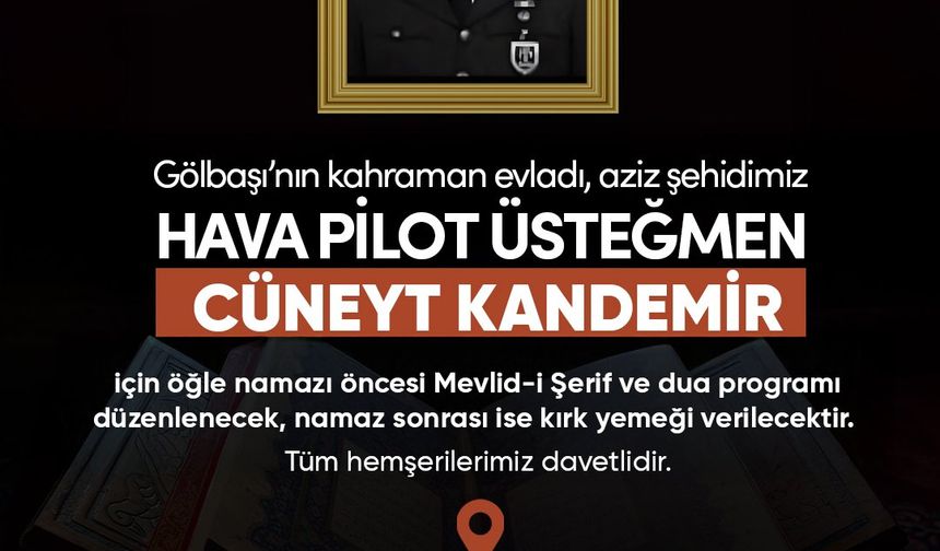 Gölbaşı'nda şehite vefa!
