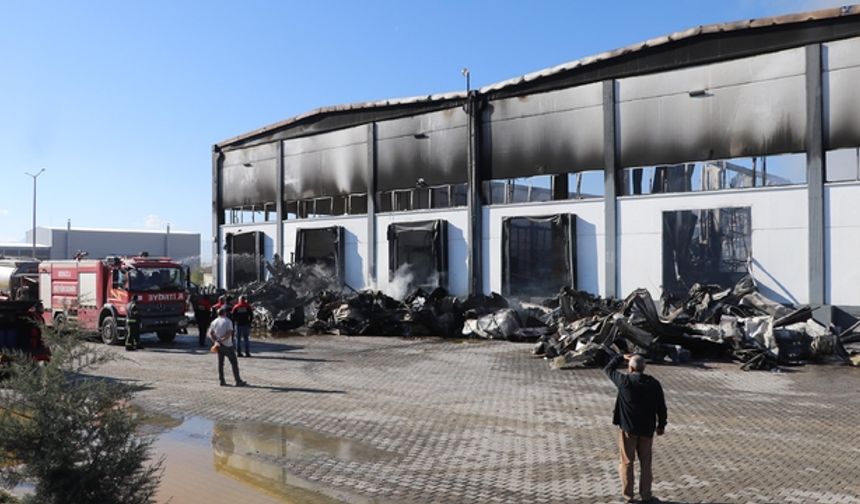 Fabrikada yangın çıktı