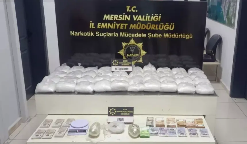 Mersin'de 40 kilo eroin bulundu