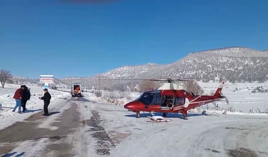 Konya'da hava ambulansı hasta için havalandı!