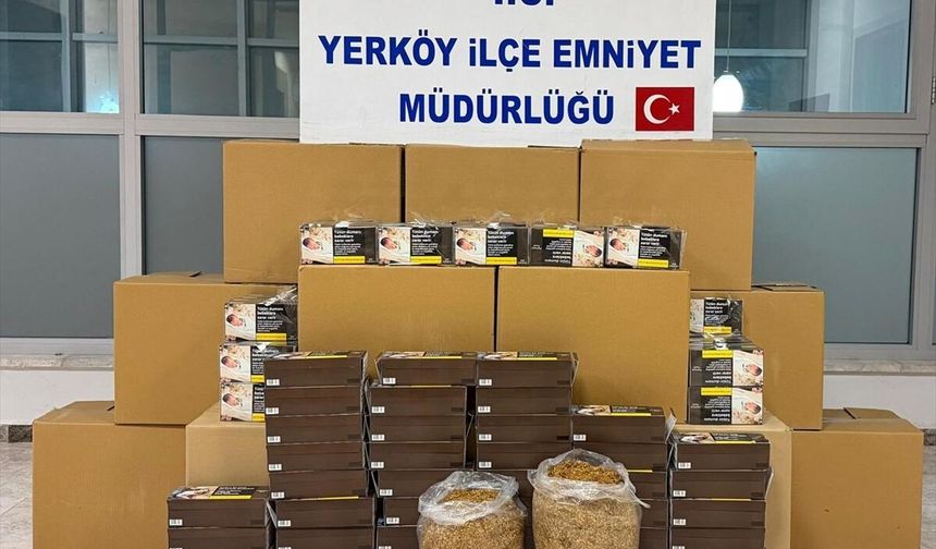 Yozgat’ta Kaçak Tütün Operasyonu: 190 Bin Makaron Ele Geçirildi