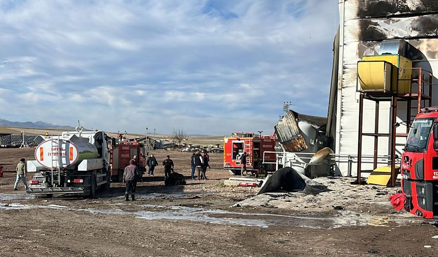 Afyonkarahisar'da biyokütle enerji santralinde yangın