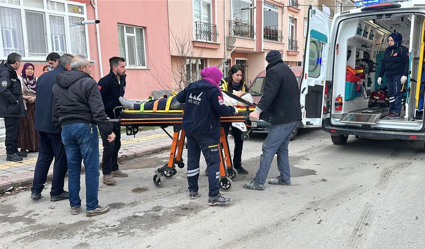 Balkondan düşen kadın yaralandı