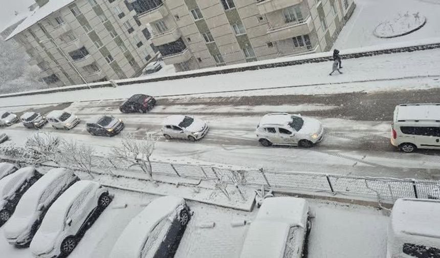 Sakarya'da kar yağışı ulaşımı olumsuz etkiledi