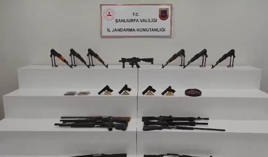 Şanlıurfa'da silah kaçakçılığı operasyonu