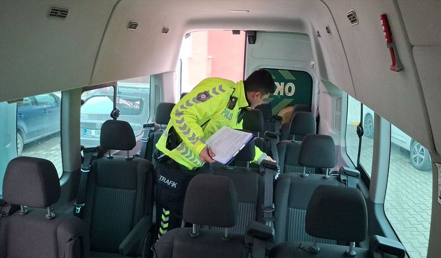 Beypazarı'nda öğrenci servislerine denetim!