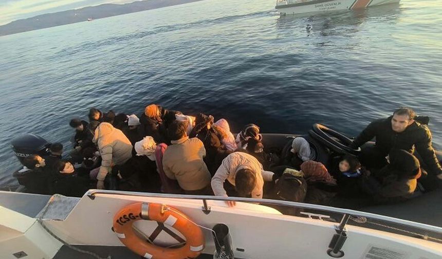 Çanakkale'de 37 kaçak göçmen yakalandı