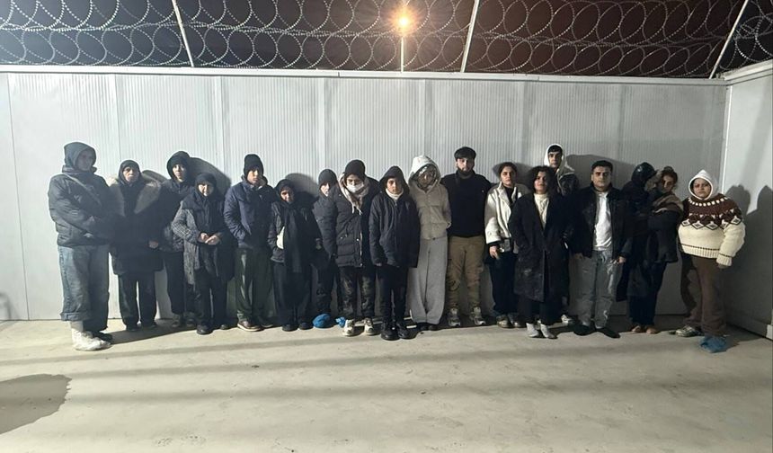 Edirne'de 18 kaçak göçmen yakalandı