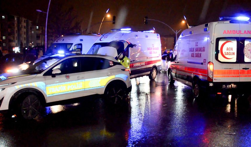 Erzurum’da 3 Araçlı Kaza: 9 Yaralı