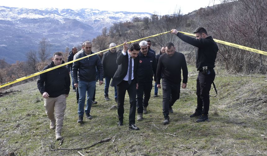 Heyelan yaşanan köyde detaylı inceleme