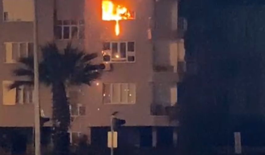 Mersin'de ev yangını