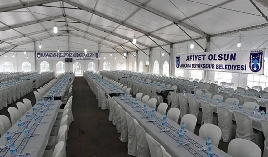 Ankara’da İlçe İlçe Ücretsiz İftar Çadırları: Ramazan’da Sofralar Birleşiyor
