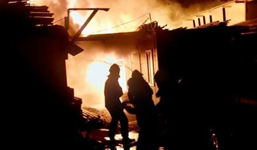 Bodrum'da 3 Konteyner Yandı