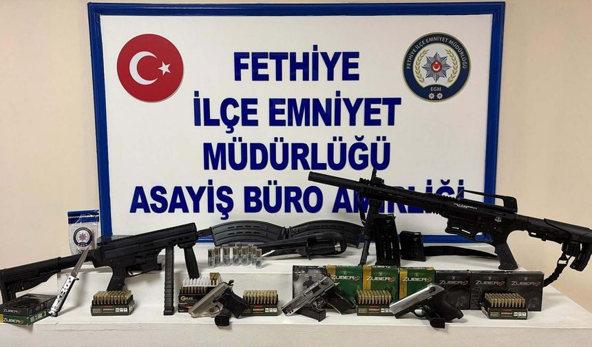 KADES ihbarına gidilen evde, esrar ve silah çıktı!