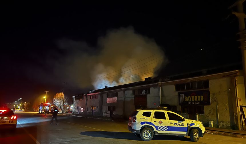 Kayseri’de Atölye Yangını