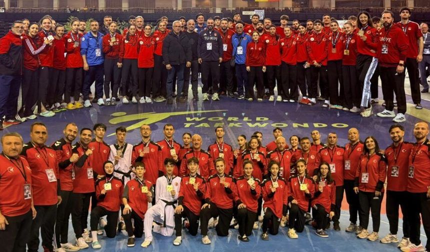 Milli Tekvandocular Belçika'dan 30 Madalya ile Döndü