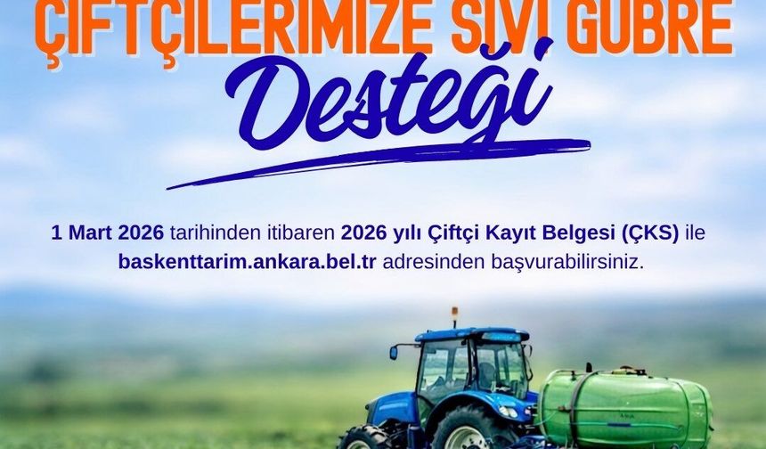 Beypazarı’nda Çiftçiye Sıvı Gübre Desteği Başlıyor
