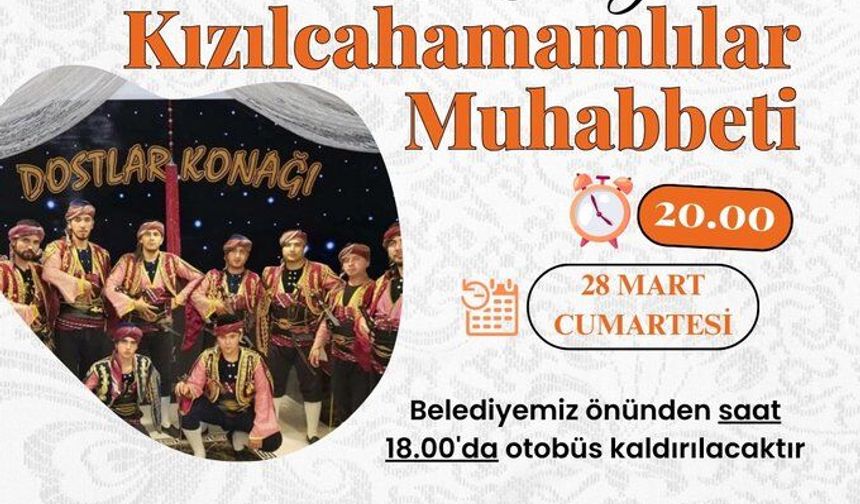 Kızılcahamamlılar Dostlar Konağı’nda Buluşuyor