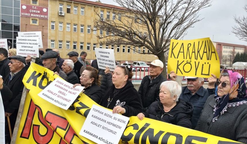 “Taş Ocağı Değil, Yaşam İstiyoruz!” Karakaya Köylüleri Ayakta