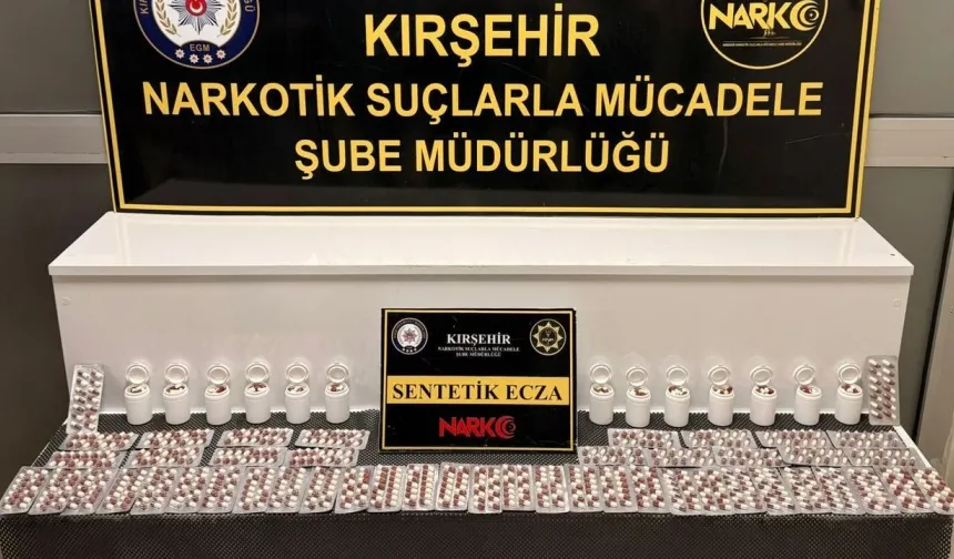 Kırşehir’de uyuşturucu operasyonu: 1110 hap ele geçirildi