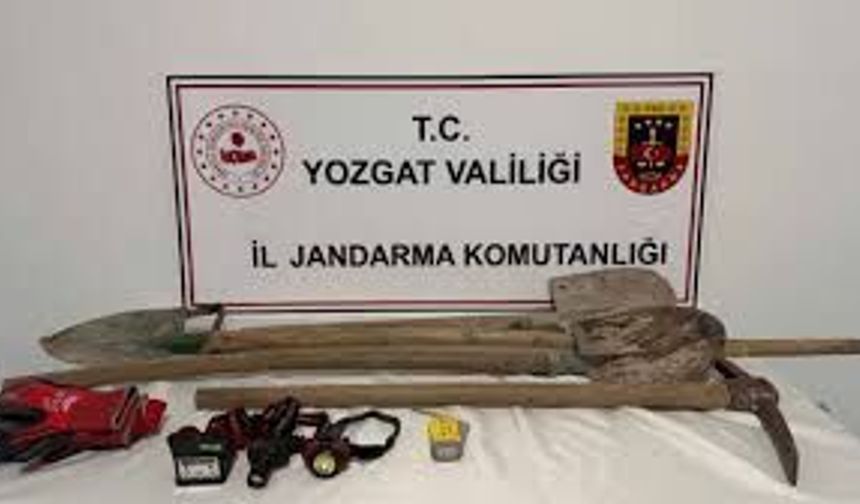 Yozgat’ta Kaçak Kazıya Suçüstü