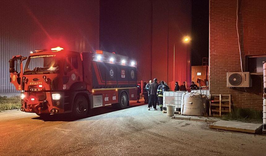 Eskişehir'de atık su arıtma tesisinde yangın!