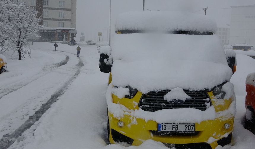 111 köy yolu kardan kapandı