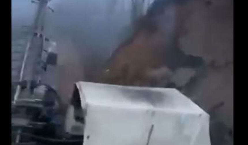 Giresun'da Heyelan: Sondaj Makinesi Toprak Altında Kaldı!