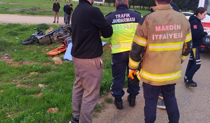 Mardin'de devrilen motosikletin sürücüsü öldü
