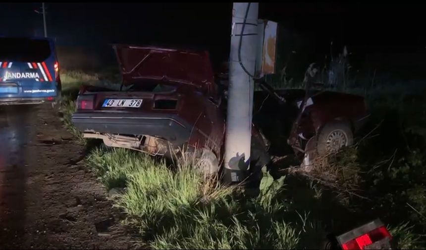 Tavşanlı’da Feci Kaza: Otomobil Direğe Çarptı, 1 Ölü