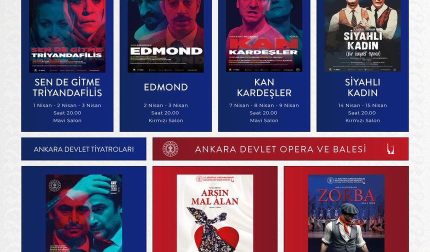 Çankaya’da Nisan Ayı Sanatla Dolu: Atatürk Sanat Merkezi’nde Yoğun Program