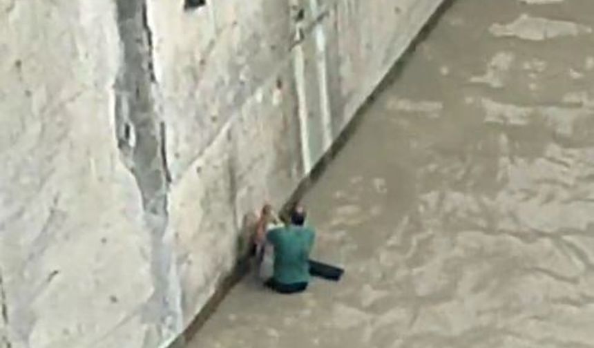 10 metreden dereye atladı,küçük Eslem'i hayata bağladı