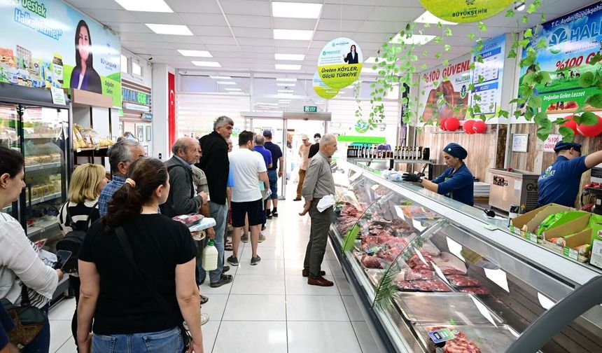Aydın’da Halk Ege Et ürünlerine yüzde 20 indirim