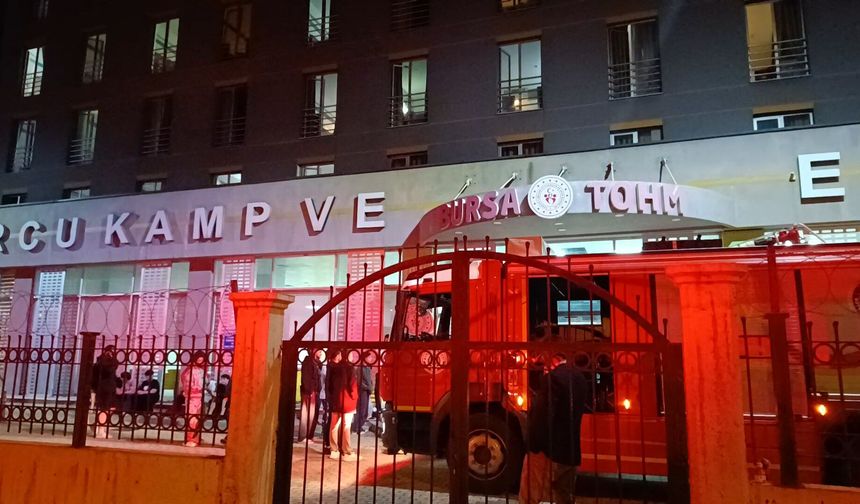 Bursa'da milli sporcuların kaldığı tesiste sauna yangını